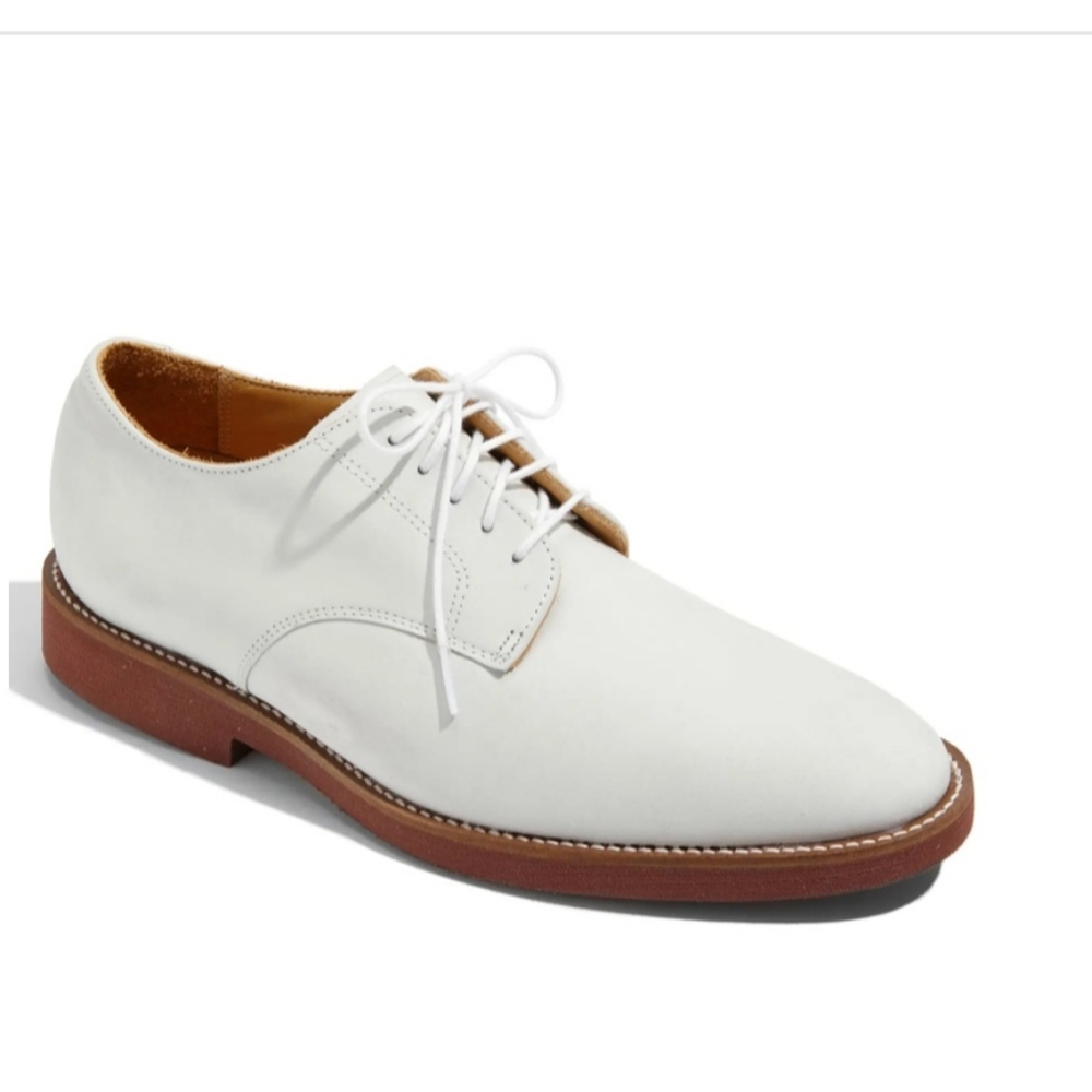 Neil M Cambridge Oxford White Buck Men's Dress Shoes : New in box : Size 8.5